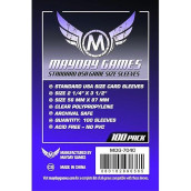 Mayday Games Purple Label: Standard Usa Game Size Sleeves (100) 56Mmx87Mm