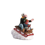 Lemax Village Collection Sledding with Gramps #52084