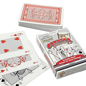 Canasta Cl�sico Playing Card Double Deck Set - Deluxe Edition 5 - Includes 2 Single Deck Of Cards That Show Point Values To Help Keep Score