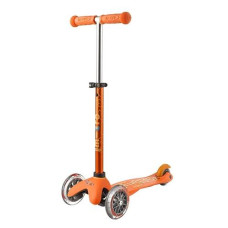 Micro Mini Deluxe 3-Wheeled, Lean-To-Steer, Swiss-Designed Micro Scooter For Kids, Ages 2-5 - Orange