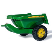 Rolly Toys John Deere Tipper Trailer With Rear Tipping For Pedal Tractor, Youth Ages 3+