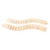 Bigjigs Rail Wooden Crazy Train Track (2 pk) - Compatible with Bigjigs Train Sets and Most Wooden Train Set Brands , Quality Bigjigs Train Accessories