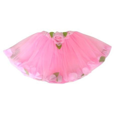 Girls Pink Rose Fairy Tutu With Petals Pink Ballet Tutu By Lil Princess