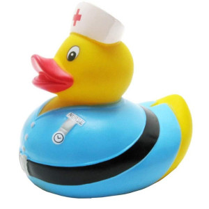 Yarto Famous & Historical Rubber Duck Bath Toys | Educational | Child Safe | Tested For Ages 0+ | Collectable | Party Favors | Cake Toppers (Nurse)