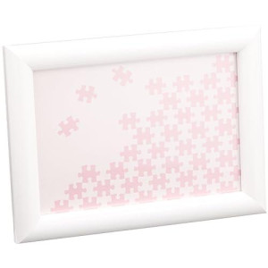 Beverly Nn001-H Wooden Puzzle Frame, Natural Panel, White, 3.9 X 5.8 Inches (10 X 14.7 Cm)