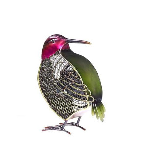Deco Breeze Decobreeze Dbf0261 Animals/Insects Figurine Fan From Hummingbird Collection In Multi Finish, 4 Inch, Greens And Fuchsias