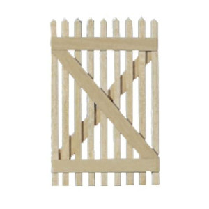 Dollhouse Miniature Picket Fence Gate