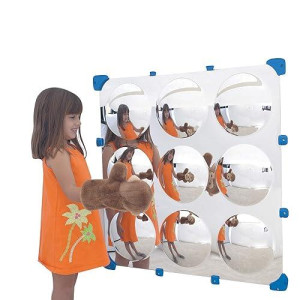 Children'S Factory, Cf332-524, 9 Bubble Maxi Mirror, Kids Convex Acrylic Bubble Mirror, Toddler Sensory Daycare, Nursery, Playroom & Preschool Decor