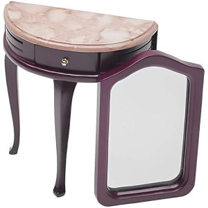 Aztec Imports, Inc. Dollhouse Miniature Marble Top Hall Table And Mirror