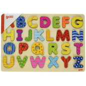 goki Alphabet Puzzle with Numbers (26 Piece)