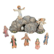 Fun Express Jesus Resurrection Set For Easter (8 Hand Painted Pieces) Home Decor And Christian Figurines