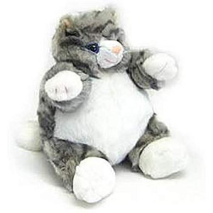 Unipak Gray Tabby Cat Baby Plumpee Plush Toy 7" H