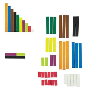 Learning Resources Magnetic Cuisenaire Rods, Early Match Concepts, School Supplies, Multicolor, 64 Pieces, Ages 5+