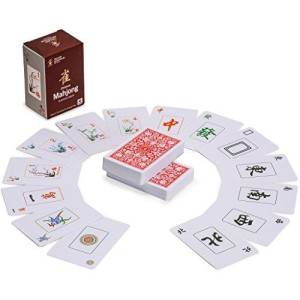 Yellow Mountain Imports Chinese Traditional Mahjong Playing Cards - 144 Card Set