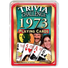 Flickback 1973 Trivia Playing Cards: 50Th Birthday Or Anniversary Cards