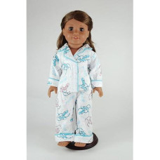 Unique Doll Clothing Ballerina Slipper Pajamas For 18" Including The American Girl Line Doll