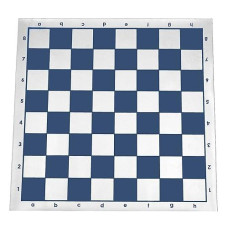 WE Games Tournament Roll Up Vinyl Chess Board - Blue & White
