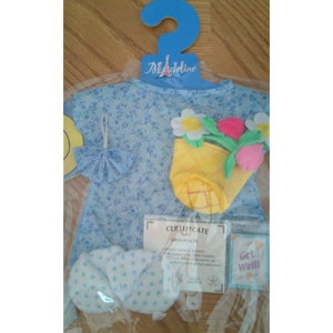 Madeline 15" Doll Patient Get Well Outfit