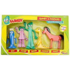 Nj Croce Gumby & Friends Action Figure Boxed Set, Multicolor