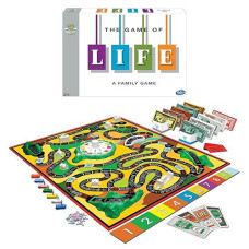 The Game Of Life With 1960 Artwork & Gameplay, Winning Moves Games Usa, Classic Game: Original 1960'S Version, Spinner, Mountains, Insurance, Career Options, Marriage, Etc. 2-6 Players Age 10+