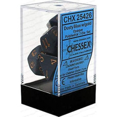 Chessex Chx25426 Dice-Opaque Dusty Blue/Copper Set