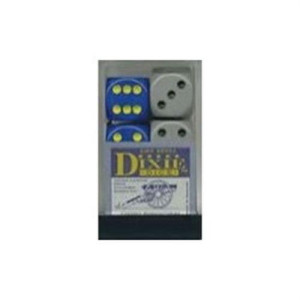 Chessex Dice D6 Sets: Dixie Opaque Gray With Black & Blue With Yellow - 16Mm Six Sided Die (12) Block Of Dice