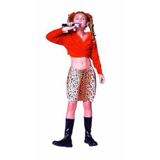 Rock Star - Orange Skirt - Child Medium Costume