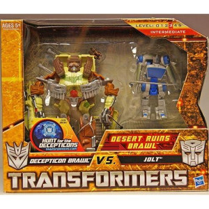 Transformers Hunt For The Decepticons Exclusive Deluxe Action Figure 2Pack Desert Ruins Brawl Decepticon Brawl Vs. Jolt
