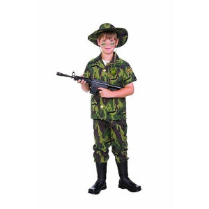 Rg Costumes Jungle Commando, Child Medium/Size 8-10 Multicolor