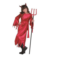 Rg Costumes Devil Girl Velvet Costume With Sequined Horns, Small