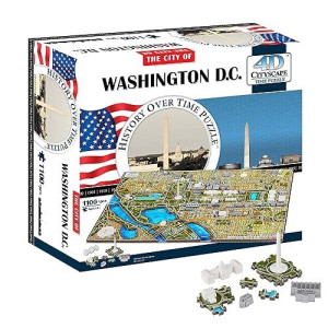4D Washington Dc Skyline Time Puzzle