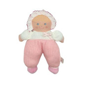 Genius Baby Toys Cuddly Squishy Soft Pink Thermal Baby Doll For Infants, My First Dolly, Classic Vintage Design, Perfect As A Lovey, Huggable, No Hard Parts