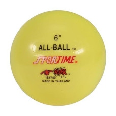 Sportime Multi-Purpose Inflatable All-Ball, 6 Inches, Yellow - 009089, 1 Count (Pack Of 1)
