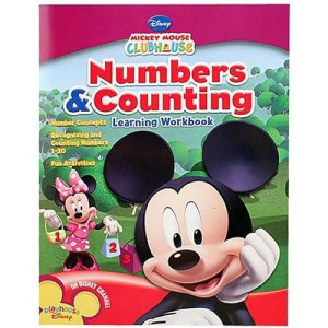 Upd Mickey Mouse (Numbers & Counting) Learning Workbook, Multicolor