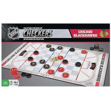 Masterpieces Family Game - Nhl Chicago Blackhawks Checkers - Officially Licensed Board Game For Kids & Adults