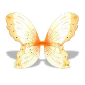 Jewel Butterfly Fairy Wings (21", Orange)