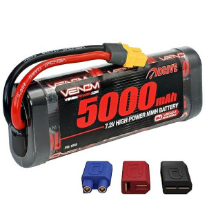 Venom 7.2V 5000mAh 6-Cell NiMH Battery with Universal Plug (EC3/Deans//Traxxas)
