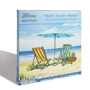 Heritage Puzzle In The Shade - 1000 Pieces - Shady Oceanside Relaxation