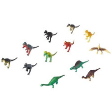 Dozen Small Toy Dinosaurs: 2.5 Inch Plastic Toy Dino Figures