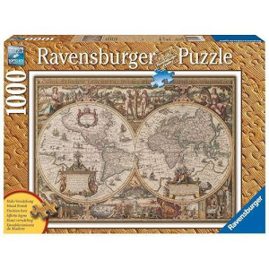 Ravensburger Antique World Map 1000 Piece Wooden Structure Puzzle