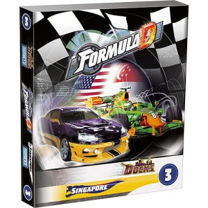 Zygomatic Formula D Board Game Singapore - Docks Expansion - Thrilling Night Races And Daring Challenges! Fast-Paced Strategy Game For Kids & Adults, Ages 8+, 2-10 Players, 60 Minute Playtime