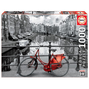 Educa Amsterdam Puzzle (1000 Piece), BlackWhite