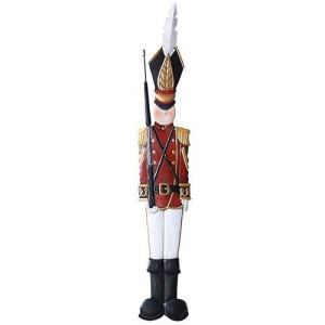 Collections Etc Metal Holiday Tin Soldier Wall Decoration, 7 1/2" W X 45" H