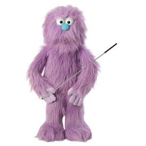 30" Purple Monster Puppet, Full Body Ventriloquist Style Puppet
