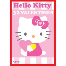 Paper Magic 32Ct Showcase Hello Kitty Kids Classroom Valentine Exchange Cards