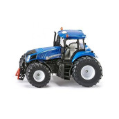 Siku 3273, New Holland T8390 Tractor, 1:32, MetalPlastic, Blue, Ackermann Steering and Hitch