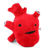 I Heart Guts Heart Plush - I Got The Beat! - 10" Stuffed Heart Plushie For Heart Surgery Recovery Gifts - Educational Cardiology Toy For Med Students, Science Teachers & Cardiac Nurses