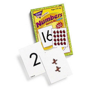 Match Me Cards Numbers 0-25 52/Box Learning Materials Two-Sided Cards Ages 4 & Up Games T-58002 Trend Enterprises Inc.