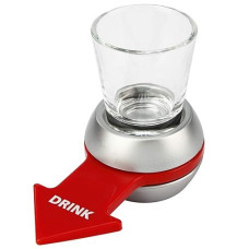 Barbuzzo Original Spin The Shot - Fun Adult Drinking Games, Includes 2 Ounce Shot Glass