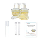 Ez Bioresearch Bacteria Science Kit: Pre-Poured Lb Agar Plates And Cotton Swabs, E-Book For Science Fair Project With Award Winning Experiments